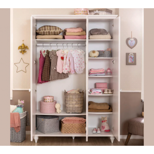 ROMANTICA ΠΑΙΔΙΚΗ ΝΤΟΥΛΑΠΑ 3ΦΥΛΛΗ 131x56xH200cm