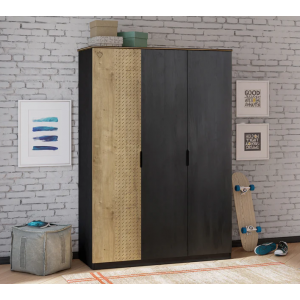 BLACK ΠΑΙΔΙΚΗ ΝΤΟΥΛΑΠΑ 3ΦΥΛΛΗ 137x53x197cm