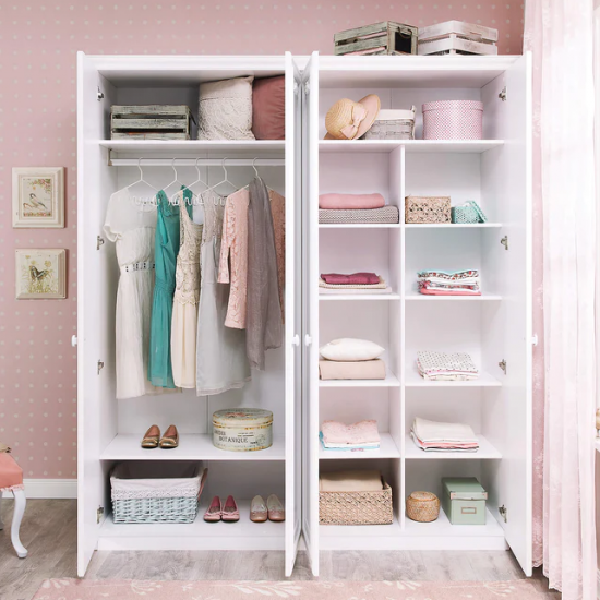 ROMANTICA ΠΑΙΔΙΚΗ ΝΤΟΥΛΑΠΑ ΜΕ 4 ΦΥΛΛΑ 188x56xH214cm