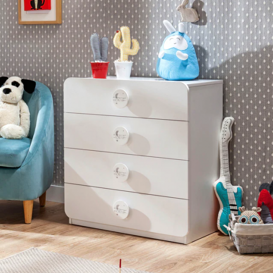 ΒΡΕΦΙΚΗ ΣΥΡΤΑΡΙΕΡΑ COTTON ΜΕ 4 ΣΥΡΤΑΡΙΑ 74x42xΗ82 cm