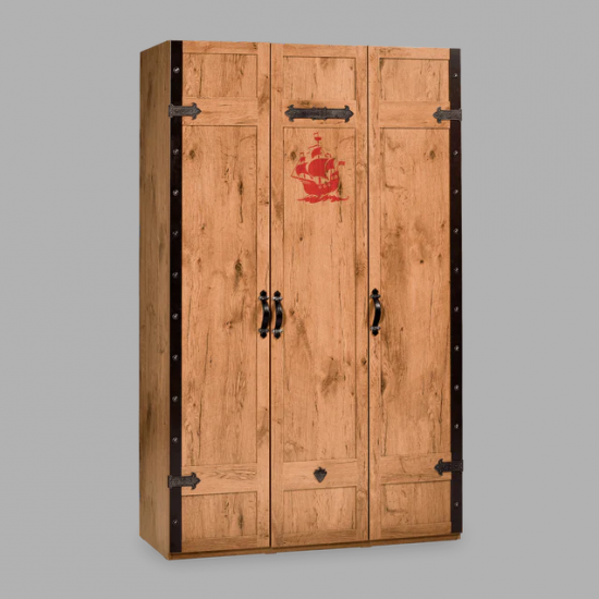 PIRATE ΠΑΙΔΙΚΗ ΝΤΟΥΛΑΠΑ 3ΦΥΛΛΗ 122x55xH203cm