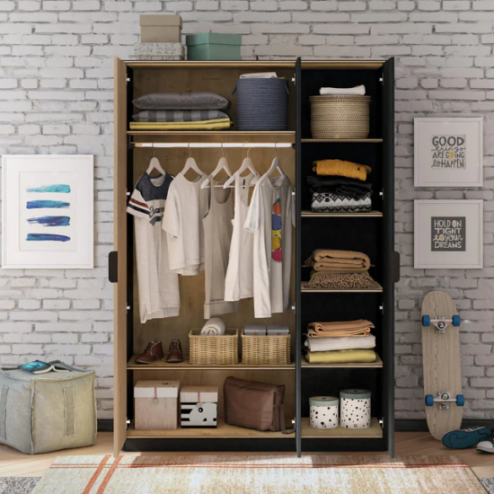 BLACK ΠΑΙΔΙΚΗ ΝΤΟΥΛΑΠΑ 3ΦΥΛΛΗ 137x53x197cm