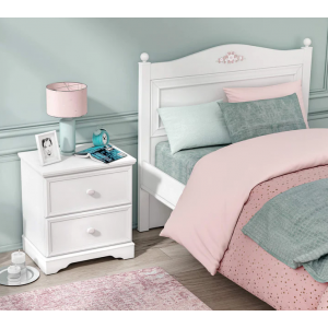 RUSTIC WHITE ΠΑΙΔΙΚΟ ΚΟΜΟΔΙΝΟ 53x38xH58cm