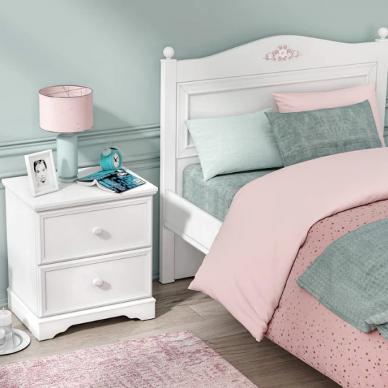 RUSTIC WHITE ΠΑΙΔΙΚΟ ΚΟΜΟΔΙΝΟ 53x38xH58cm