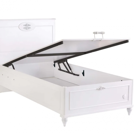 ROMANTICA ΠΑΙΔΙΚΟ ΚΡΕΒΑΤΟ ΗΜΙΔΙΠΛΟ ΜΕ ΑΠΟΘΗΚΕΥΤΙΚΟ ΧΩΡΟ 127x211x117cm