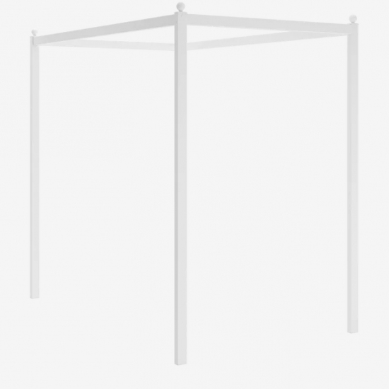 RUSTIC WHITE ΒΑΣΗ ΟΥΡΑΝΟΥ ΓΙΑ ΚΡΕΒΑΤΙ ΜΟΝΟ 106x209xH122cm