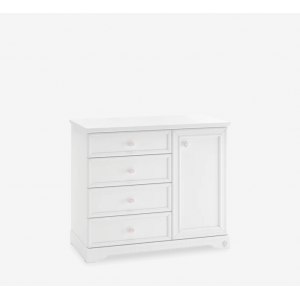 RUSTIC WHITE ΠΑΙΔΙΚΗ ΣΥΡΤΑΡΙΕΡΑ ΜΕ 4 ΣΥΡΤΑΡΙΑ ΚΑΙ 1 ΝΤΟΥΛΑΠΙ 101x48xH86cm