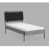 ΠΑΙΔΙΚΟ ΚΡΕΒΑΤΙ ΜΟΝΟ SPACE GRAY 214x136xH118cm
