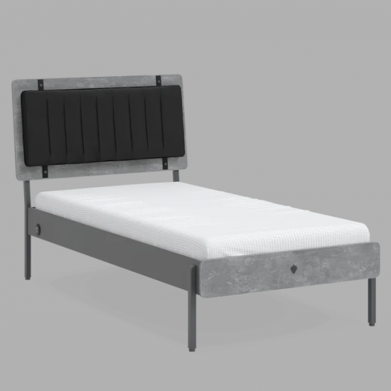 ΠΑΙΔΙΚΟ ΚΡΕΒΑΤΙ ΜΟΝΟ SPACE GRAY 214x136xH118cm