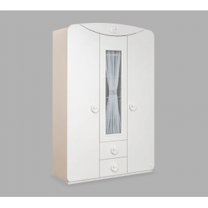 SL COTTON ΠΑΙΔΙΚΗ ΝΤΟΥΛΑΠΑ 3ΦΥΛΛΗ ΜΕ ΣΥΡΤΑΡΙΑ 133x54xH133cm