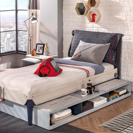 TRIO ΣΥΡΤΑΡΙ ΚΡΕΒΑΤΙΟΥ ΗΜΙΔΙΠΛΟ 123x194xH26cm