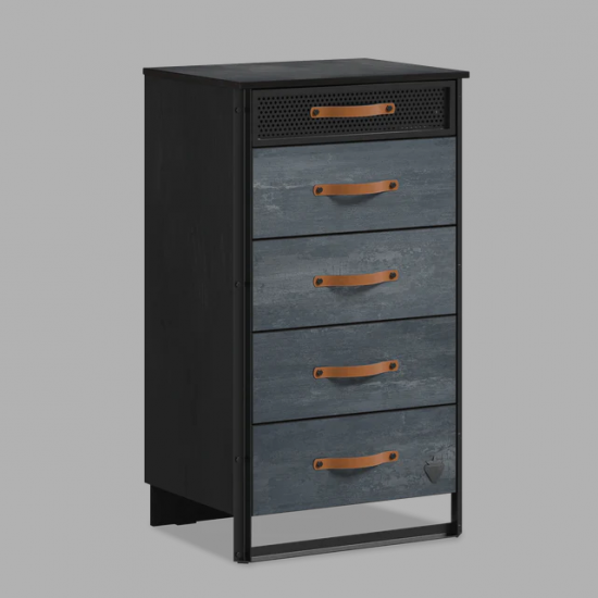 ΠΑΙΔΙΚΗ ΣΥΡΤΑΡΙΕΡΑ DARK METAL 5 ΣΥΡΤΑΡΙΑ  60x46x106cm