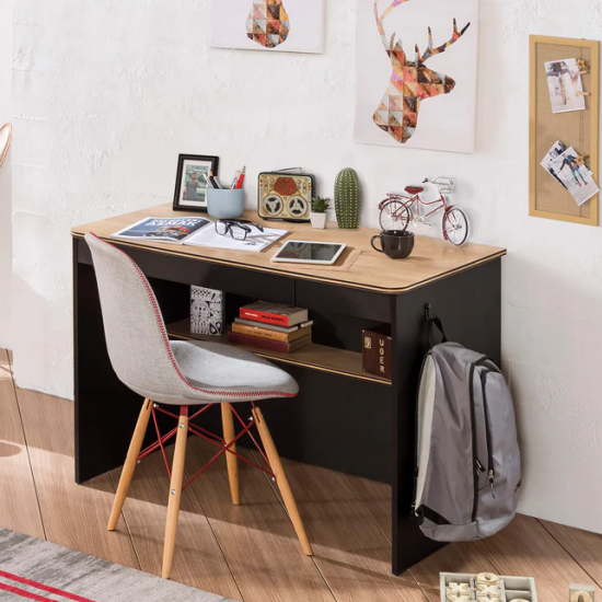 BLACK ΠΑΙΔΙΚΟ ΓΡΑΦΕΙΟ ΜΕ ΡΑΦΙ 110x58xH75 cm