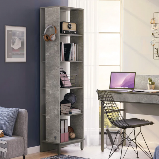 SPACE GRAY ΠΑΙΔΙΚΗ ΒΙΛΒΙΟΘΗΚΗ 52x32xΗ180cm