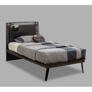 DARK METAL ΠΑΙΔΙΚΟ ΚΡΕΒΑΤΙ ΗΜΙΔΙΠΛΟ 129x203xH110 cm