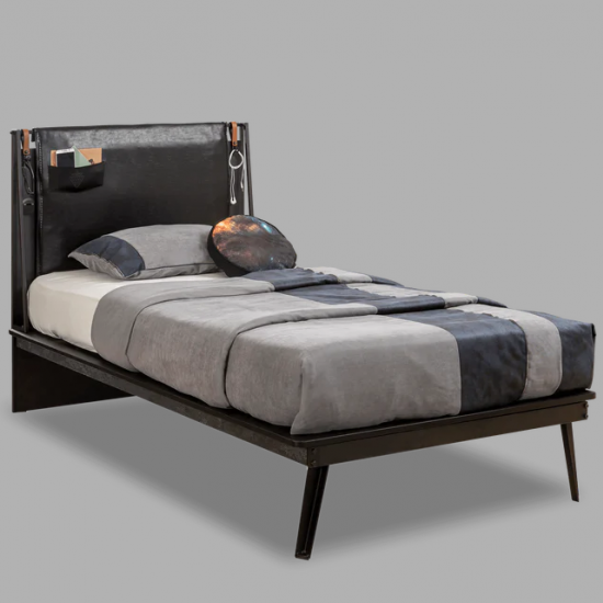 DARK METAL ΠΑΙΔΙΚΟ ΚΡΕΒΑΤΙ ΜΟΝΟ 109x110x203 cm