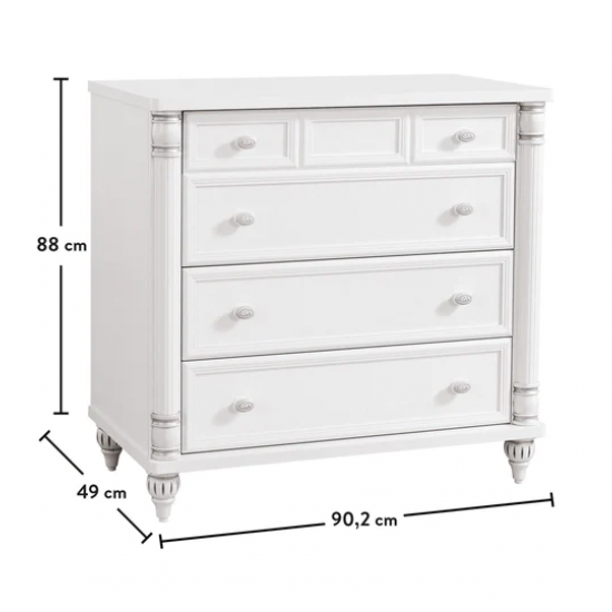 ΠΑΙΔΙΚΗ ΣΥΡΤΑΡΙΕΡΑ ROMANTIC ΜΕ 4 ΣΥΡΤΑΡΙΑ 90x49xH88cm