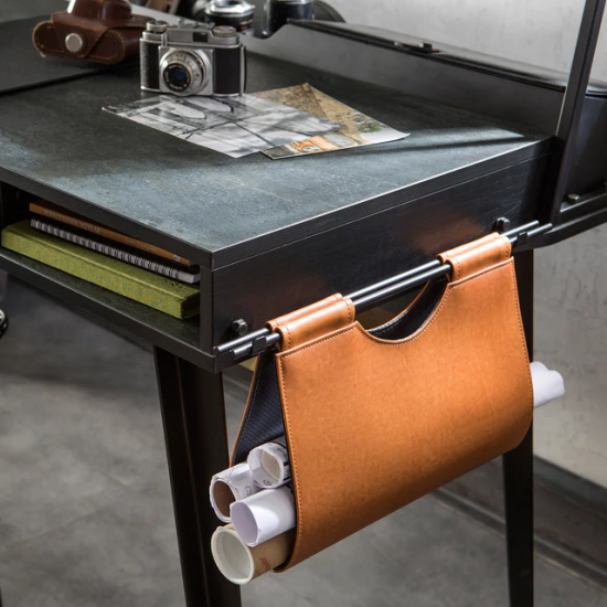 DARK METAL ΠΑΙΔΙΚΟ ΓΡΑΦΕΙΟ ΜΕΓΑΛΟ ΜΕ ΘΥΡΑ USB 134x62xH80cm