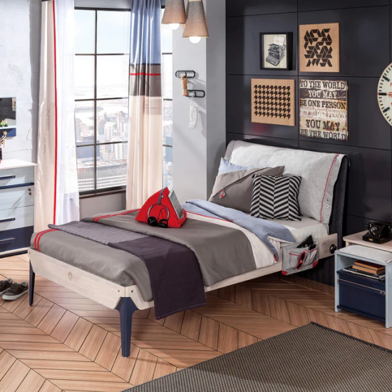 TRIO ΠΑΙΔΙΚΟ ΚΡΕΒΑΤΙ ΗΜΙΔΙΠΛΟ 129x214xH102cm