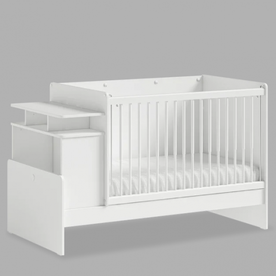 SL COTTON ΒΡΕΦΙΚΗ ΚΟΥΝΙΑ 2 ΣΕ 1 145x79xHX95CM