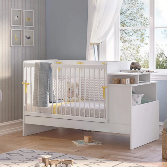 SL COTTON ΒΡΕΦΙΚΗ ΚΟΥΝΙΑ 2 ΣΕ 1 145x79xHX95CM