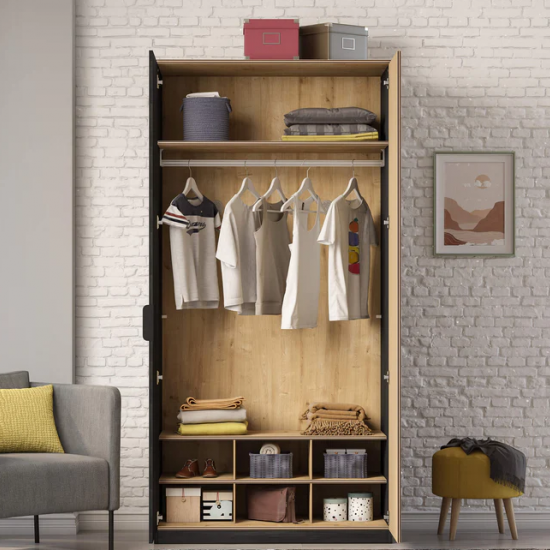 BLACK ΠΑΙΔΙΚΗ ΝΤΟΥΛΑΠΑ 2ΦΥΛΛΗ 106x61xH210cm