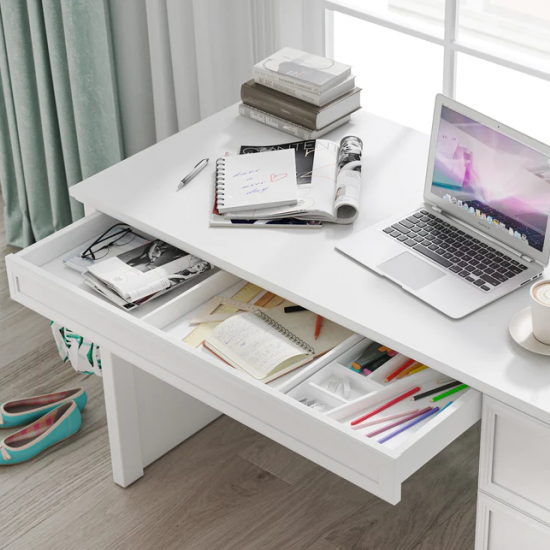 RUSTIC WHITE ΠΑΙΔΙΚΟ ΓΡΑΦΕΙΟ 138x62xH75 cm