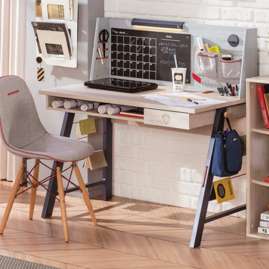 TRIO ΠΑΙΔΙΚΟ ΓΡΑΦΕΙΟ ΜΕ ΠΛΑΤΗ 114x64xH116cm