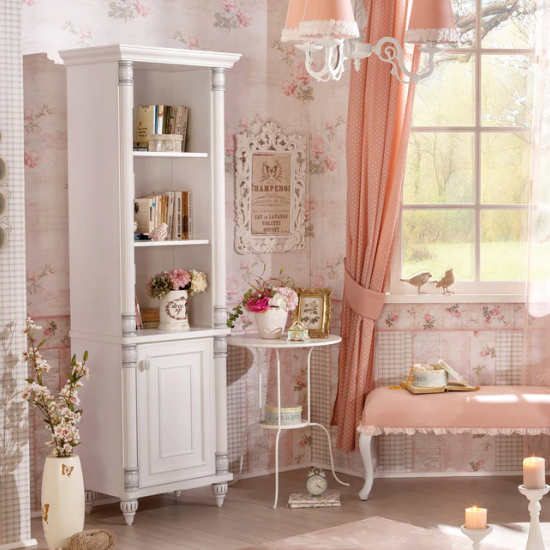 ROMANTIC ΠΑΙΔΙΚΗ ΒΙΛΙΟΘΗΚΗ ΣΤΗΛΗ 59x42xH184cm