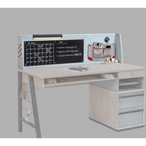 TRIO ΠΑΙΔΙΚΟ ΓΡΑΦΕΙΟ ΜΕ ΠΛΑΤΗ ΚΑΙ ΣΥΡΤΑΡΙΕΡΑ 141x64xH116 cm