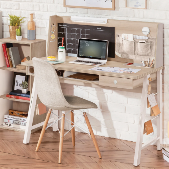 DUO ΠΑΙΔΙΚΟ ΓΡΑΦΕΙΟ ΜΕ ΠΛΑΤΗ 114x64xH116 cm