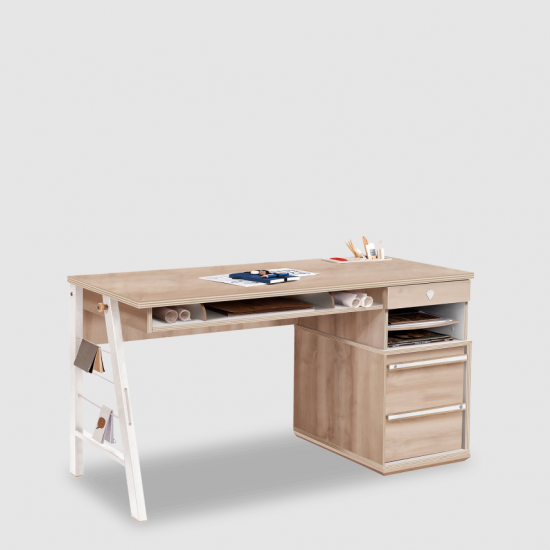 DUO ΠΑΙΔΙΚΟ ΓΡΑΦΕΙΟ ΜΕ ΑΠΟΘΗΚΕΥΤΙΚΟΥΣ ΧΩΡΟΥΣ 141x64xH76 cm