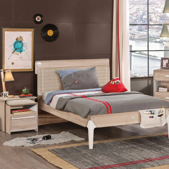 DUO ΠΑΙΔΙΚΟ ΚΡΕΒΑΤΙ ΗΜΙΔΙΠΛΟ 128x209xH116 cm