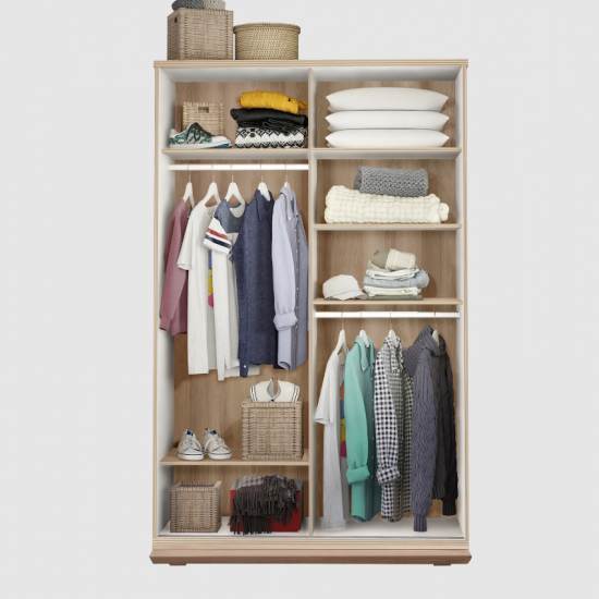 DUO ΠΑΙΔΙΚΗ ΝΤΟΥΛΑΠΑ 2ΦΥΛΛΗ ΣΥΡΟΜΕΝΗ 130x64xH203 cm