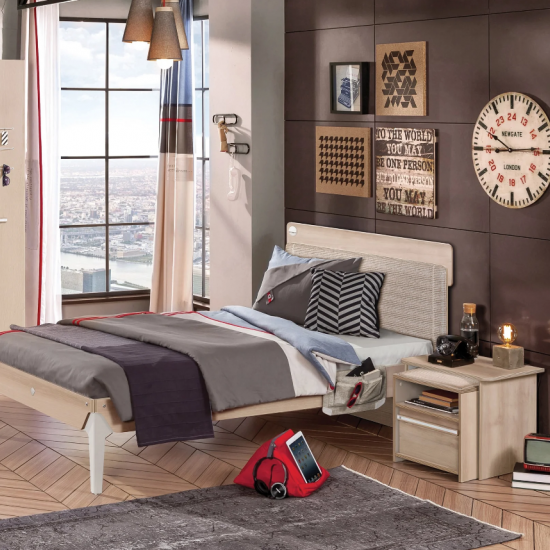 DUO ΠΑΙΔΙΚΟ ΚΡΕΒΑΤΙ ΗΜΙΔΙΠΛΟ 128x209xH116 cm