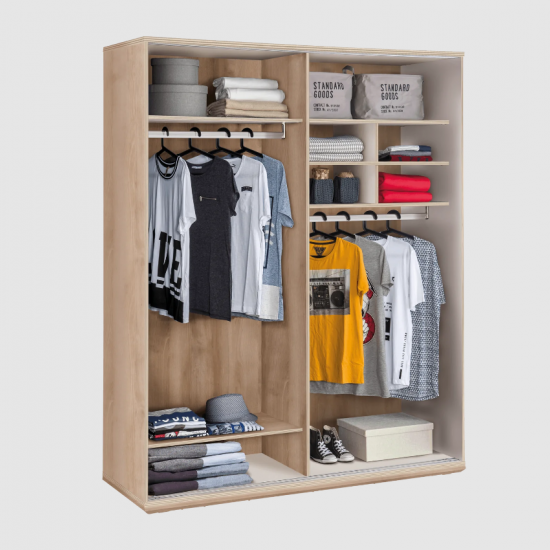 DUO ΠΑΙΔΙΚΗ ΝΤΟΥΛΑΠΑ 2 ΦΥΛΛΗ 185x64xH203 cm