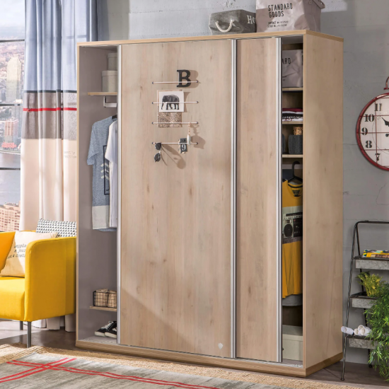 DUO ΠΑΙΔΙΚΗ ΝΤΟΥΛΑΠΑ 2 ΦΥΛΛΗ 185x64xH203 cm