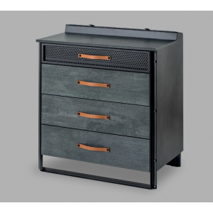 DARK METAL ΠΑΙΔΙΚΗ ΣΥΡΤΑΡΙΕΡΑ 4 ΣΥΡΤΑΡΙΑ 78x48xH88cm  