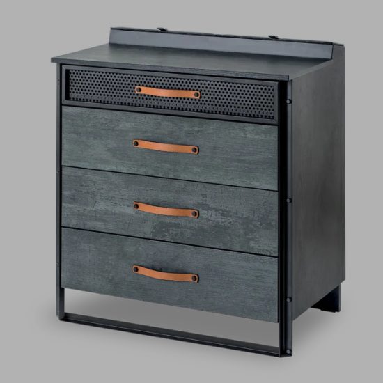 DARK METAL ΠΑΙΔΙΚΗ ΣΥΡΤΑΡΙΕΡΑ 4 ΣΥΡΤΑΡΙΑ 78x48xH88cm