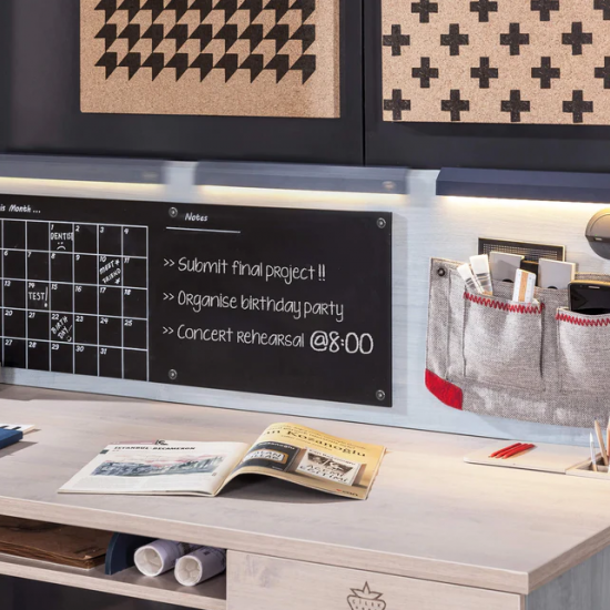 TRIO ΠΑΙΔΙΚΟ ΓΡΑΦΕΙΟ ΜΕ ΠΛΑΤΗ 114x64xH116cm