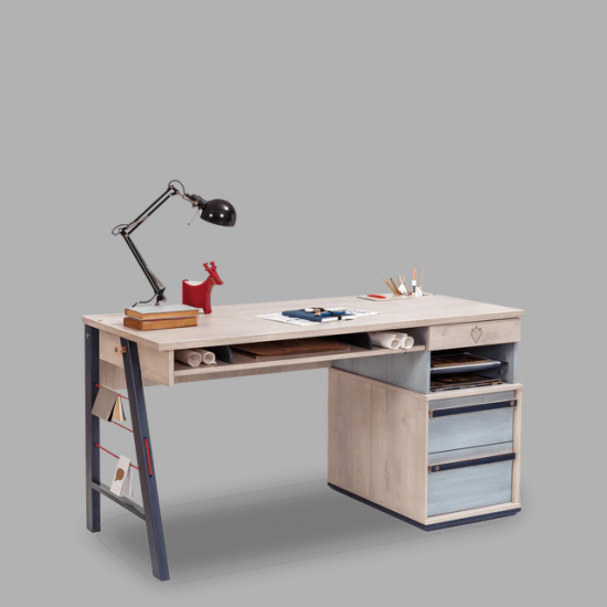 TRIO ΠΑΙΔΙΚΟ ΓΡΑΦΕΙΟ ΜΕ ΣΥΡΤΑΡΙΕΡΑ 141x64xH76 cm