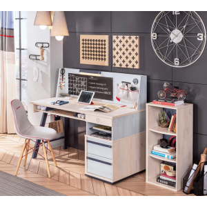 TRIO ΠΑΙΔΙΚΟ ΓΡΑΦΕΙΟ ΜΕ ΠΛΑΤΗ ΚΑΙ ΣΥΡΤΑΡΙΕΡΑ 141x64xH116 cm