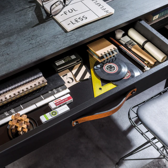 DARK METAL ΠΑΙΔΙΚΟ ΓΡΑΦΕΙΟ ΜΕ ΘΥΡΑ USB 114x62xH80cm