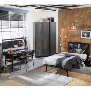 DARK METAL ΠΑΙΔΙΚΟ ΚΡΕΒΑΤΙ ΜΟΝΟ 115x105x220 cm