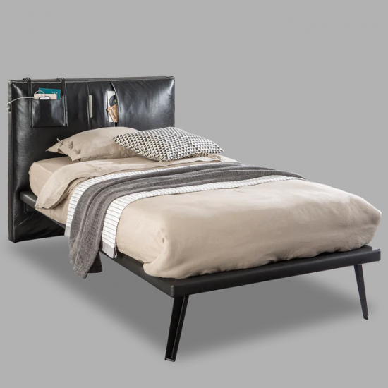 DARK METAL ΠΑΙΔΙΚΟ ΚΡΕΒΑΤΙ ΜΟΝΟ 115x105x220 cm