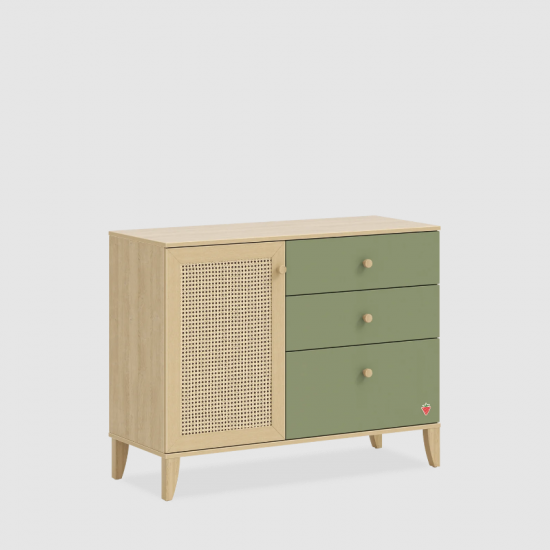 LOOF ΠΑΙΔΙΚΗ ΣΥΡΤΑΡΙΕΡΑ 3ΣΥΡΤΑΡΙΑ 1 ΝΤΟΥΛΑΠΙ 111x44xH87cm