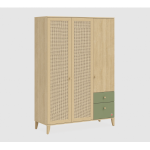 LOOF ΠΑΙΔΙΚΗ ΝΤΟΥΛΑΠΑ 3ΦΥΛΛΗ 138x53xH199cm