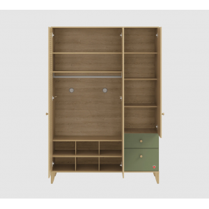 LOOF ΠΑΙΔΙΚΗ ΝΤΟΥΛΑΠΑ 3ΦΥΛΛΗ 138x53xH199cm