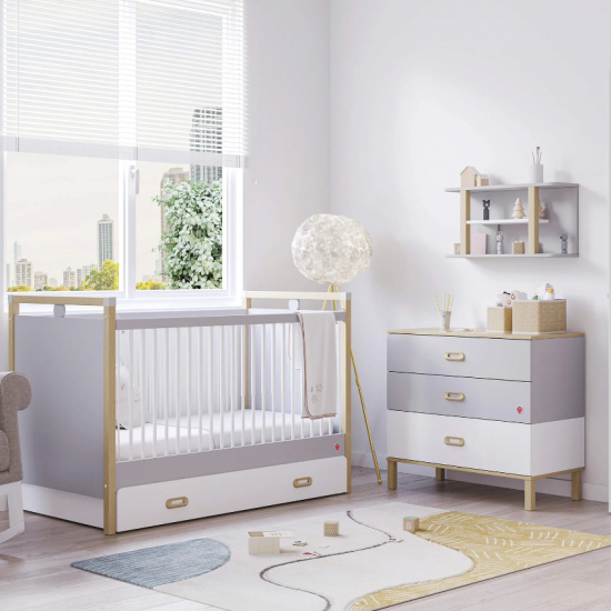 MINO ΒΡΕΦΙΚΗ ΚΟΥΝΙΑ ΜΕ ΤΗΛΕΣΚΟΠΙΚΑ ΚΑΓΚΕΛΑ 148x77x99cm