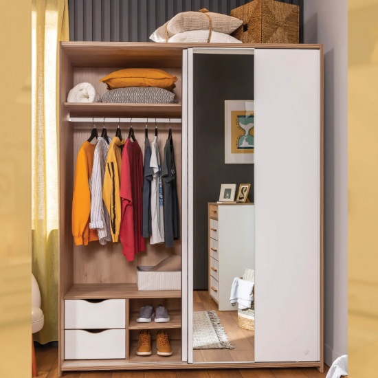 MODERA ΠΑΙΔΙΚΗ ΝΤΟΥΛΑΠΑ 2ΦΥΛΛΗ ΣΥΡΟΜΕΝΗ 163x65xH206cm